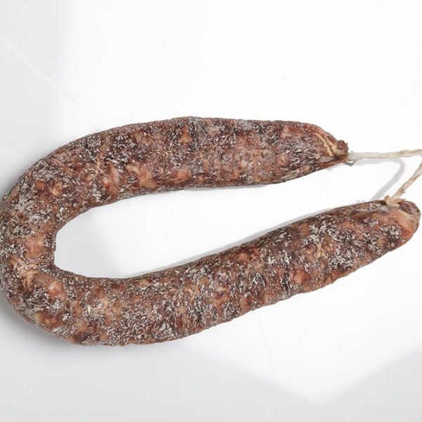 Longaniza de salchichón bellota ibérico casero estilo tradicional